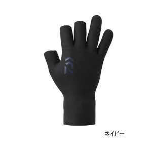 画像: ≪'25年9月新商品！≫ ダイワ クロロプレングローブ 3本カット DG-2125W ネイビー XLサイズ