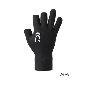 画像: ≪'25年9月新商品！≫ ダイワ クロロプレングローブ 3本カット DG-2125W ブラック 2XLサイズ
