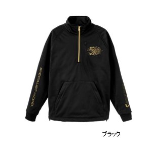 画像: （25年11月新商品） サンライン フリースハーフジッププルオーバー SUW-02502 ブラック LLサイズ （11月発売予定／ご予約受付中）