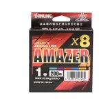 画像: サンライン ソルティメイト アメイザー ×8 200m 0.8号 グリーン＆パープル＆レッド＆ブルー＆オレンジ （小型商品）