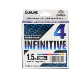 画像: サンライン ソルティメイト インフィニティブ ×4 300m 3号 10m×5色（グリーン＆パープル＆レッド＆ブルー＆オレンジ） （小型商品）