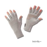 画像: ハヤブサ ストレッチタフグローブ 5本カット Y4197 ライトグレー（96） フリーサイズ