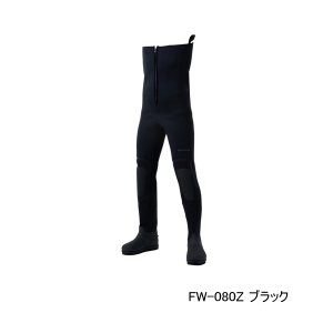 画像: （26年3月新商品） シマノ スタンダードジオロックスリムウェーダー 中割 3.5 FW-080Z ブラック 2XLBサイズ （3月発売予定／ご予約受付中）