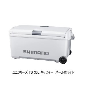 画像: （26年3月新商品） シマノ ユニフリーズ TD キャスター ND-430Z パールホワイト 30L （3月発売予定／ご予約受付中） （大型1/代引と離島不可）