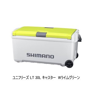 画像: （26年3月新商品） シマノ ユニフリーズ LT キャスター ND-730Z Wライムグリーン 30L （3月発売予定／ご予約受付中） （大型1/代引と離島不可）