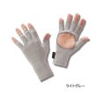 画像1: ハヤブサ ストレッチタフ手甲グローブ 5本カット Y4198 ライトグレー（96） フリーサイズ