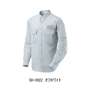 画像: （26年3月新商品） シマノ フィッシングシャツ ロングスリーブ SH-002Z オフホワイト 2XLサイズ （3月発売予定／ご予約受付中）