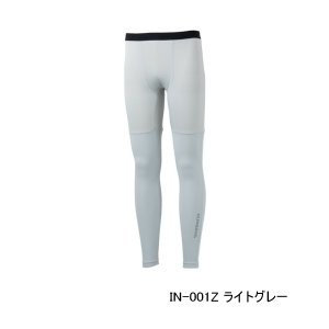 画像: （26年3月新商品） シマノ ハイブリッドインナー タイツ IN-001Z ライトグレー 2XLサイズ （3月発売予定／ご予約受付中）