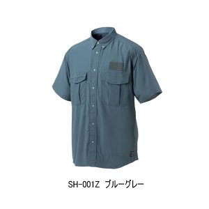 画像: （26年3月新商品） シマノ フィッシングシャツ ショートスリーブ SH-001Z ブルーグレー 2XLサイズ （3月発売予定／ご予約受付中）