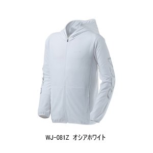画像: （26年3月新商品） シマノ サンプロテクション ジップアップ パーカー WJ-081Z オシアホワイト 2XLサイズ （3月発売予定／ご予約受付中）