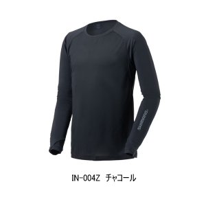 画像: （26年3月新商品） シマノ ハイブリッドインナー シャツ リストカバー IN-004Z チャコール 3XLサイズ （3月発売予定／ご予約受付中）