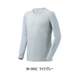 画像: （26年3月新商品） シマノ ハイブリッドインナー シャツ リストカバー IN-004Z ライトグレー 2XLサイズ （3月発売予定／ご予約受付中）