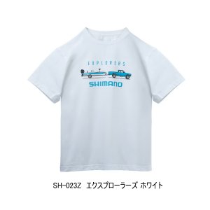 画像: （26年3月新商品） シマノ ドライグラフィックTシャツ SH-023Z エクスプローラーズ　ホワイト 2XLサイズ （3月発売予定／ご予約受付中）