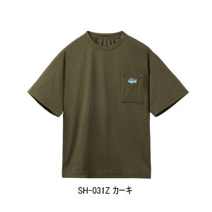 画像: （26年3月新商品） シマノ ドライポケットTシャツ SH-031Z カーキ 2XLサイズ （3月発売予定／ご予約受付中）
