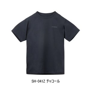 画像: （26年3月新商品） シマノ ドライメッシュTシャツ SH-041Z チャコール 2XLサイズ （3月発売予定／ご予約受付中）
