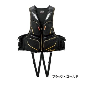 画像: （26年3月新商品） がまかつ フローティングベスト GM-6007 ブラック×ゴールド 7Lサイズ （3月発売予定／ご予約受付中）