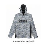 画像: （26年4月新商品） サンライン BUG OFF クイックドライフーディー SUW-04604CW フィッシュカモ Lサイズ （4月発売予定／ご予約受付中）