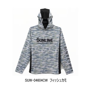 画像: （26年4月新商品） サンライン BUG OFF クイックドライフーディー SUW-04604CW フィッシュカモ 3Lサイズ （4月発売予定／ご予約受付中）