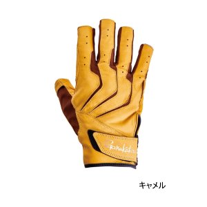 画像: （26年2月新商品） がまかつ へら用グローブ（片手） GM-7307 キャメル （左） Lサイズ