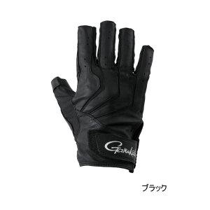 画像: （26年2月新商品） がまかつ へら用グローブ（片手） GM-7307 ブラック （左） LLサイズ