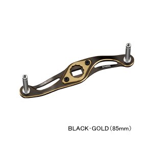 画像: （26年5月新商品） ダイワ SLPW MC クランク ハンドル 85mm ブラック／ゴールド （5月発売予定／ご予約受付中） （返品不可） （小型商品）