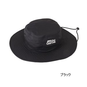 画像: （26年4月新商品） アブガルシア 3レイヤー ナイロンレインハット ブラック フリーサイズ （返品不可）