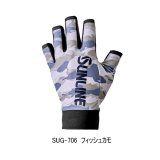 画像: （26年4月新商品） サンライン クイックドライサングローブ SUG-706 フィッシュカモ 3Lサイズ （4月発売予定／ご予約受付中）