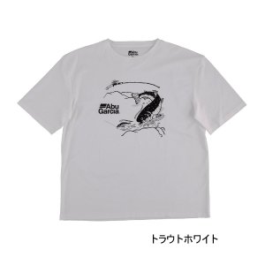 画像: （26年4月新商品） アブガルシア トラウト グラフィックT ホワイト XLサイズ （返品不可）