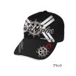 画像1: （26年5月新商品） 釣武者 アーミエンブレムキャップ II ブラック フリーサイズ （5月発売予定／ご予約受付中）