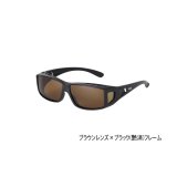 画像: （26年2月新商品） PROX 偏光オーバーグラス PX919BRK ブラウン／ブラック(艶消)