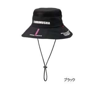画像: （26年5月新商品） 釣武者 バケットハット ブラック フリーサイズ