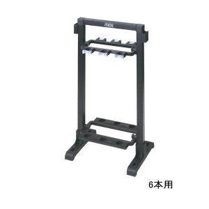 画像: （26年5月新商品） PROX フォールディングスリムロッドスタンド PX166H6MK 6本用／ハイタイプ マットブラック