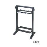 画像: （26年5月新商品） PROX フォールディングスリムロッドスタンド PX166H8MK 8本用／ハイタイプ マットブラック