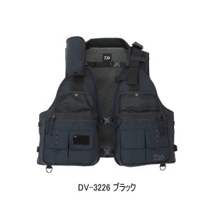 画像: （26年1月新商品） ダイワ ネイティブクリークベスト DV-3226 ブラック フリーサイズ