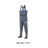 画像: （26年2月新商品） ダイワ ブレスウェーダー（ラジアルソール） BW-4351 ブラック 3Lサイズ