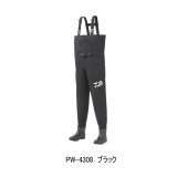 画像: （26年3月新商品） ダイワ パワーウェーダー（ラジアル） PW-4308 ブラック 3Lサイズ