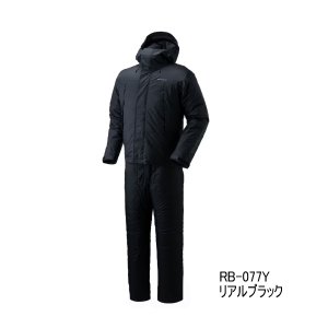 画像: （26年9月新商品） シマノ ベーシックハイロフト レインスーツ 01 RB-077Y リアルブラック 3XLサイズ （9月発売予定／ご予約受付中）