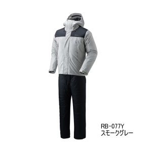 画像: （26年9月新商品） シマノ ベーシックハイロフト レインスーツ 01 RB-077Y スモークグレー 2XLサイズ （9月発売予定／ご予約受付中）