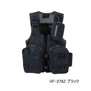 画像: （26年9月新商品） シマノ ゲームベスト VF-278Z ブラック フリーサイズ （9月発売予定／ご予約受付中）