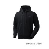 画像: （26年9月新商品） シマノ ドライスウェット フルジップフーディー SH-053Z ブラック 3XLサイズ （9月発売予定／ご予約受付中）