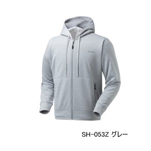 画像: （26年9月新商品） シマノ ドライスウェット フルジップフーディー SH-053Z グレー 3XLサイズ （9月発売予定／ご予約受付中）