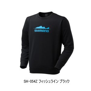 画像: （26年9月新商品） シマノ ドライスウェット グラフィック SH-054Z フィッシュライン ブラック 2XLサイズ （9月発売予定／ご予約受付中）