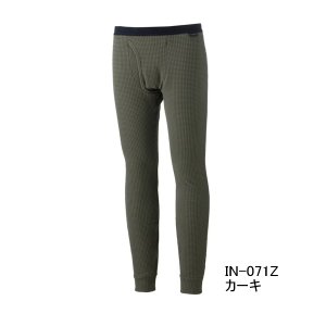 画像: （26年9月新商品） シマノ ドライインナータイツ 二重極厚 IN-071Z カーキ 2XLサイズ （9月発売予定／ご予約受付中）