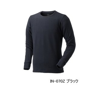 画像: （26年9月新商品） シマノ ドライインナーシャツ 二重極厚 IN-070Z ブラック 3XLサイズ （9月発売予定／ご予約受付中）
