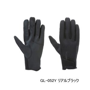 画像: （26年10月新商品） シマノ 03 タイタニューム・アルファ グローブ 指出し GL-052Y リアルブラック 2XLサイズ （10月発売予定／ご予約受付中）