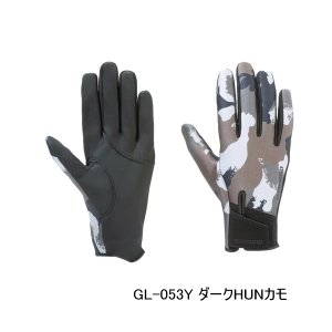 画像: （26年10月新商品） シマノ 03 タイタニューム・アルファ グローブ フルカバー GL-053Y ダークHUNカモ XLサイズ （10月発売予定／ご予約受付中）