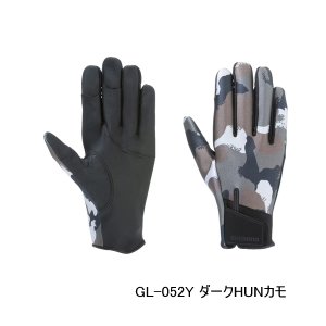 画像: （26年10月新商品） シマノ 03 タイタニューム・アルファ グローブ 指出し GL-052Y ダークHUNカモ 2XLサイズ （10月発売予定／ご予約受付中）