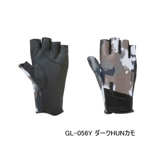 画像: （26年10月新商品） シマノ 03 タイタニューム・アルファ グローブ 5 GL-056Y ダークHUNカモ XLサイズ （10月発売予定／ご予約受付中）