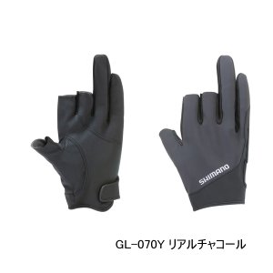 画像: （26年9月新商品） シマノ 01 ベーシックウォーム グローブ 3 GL-070Y リアルチャコール 2XLサイズ （9月発売予定／ご予約受付中）
