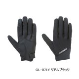 画像: （26年9月新商品） シマノ 01 ベーシックウォーム グローブ 指出し GL-071Y リアルブラック 2XLサイズ （9月発売予定／ご予約受付中）